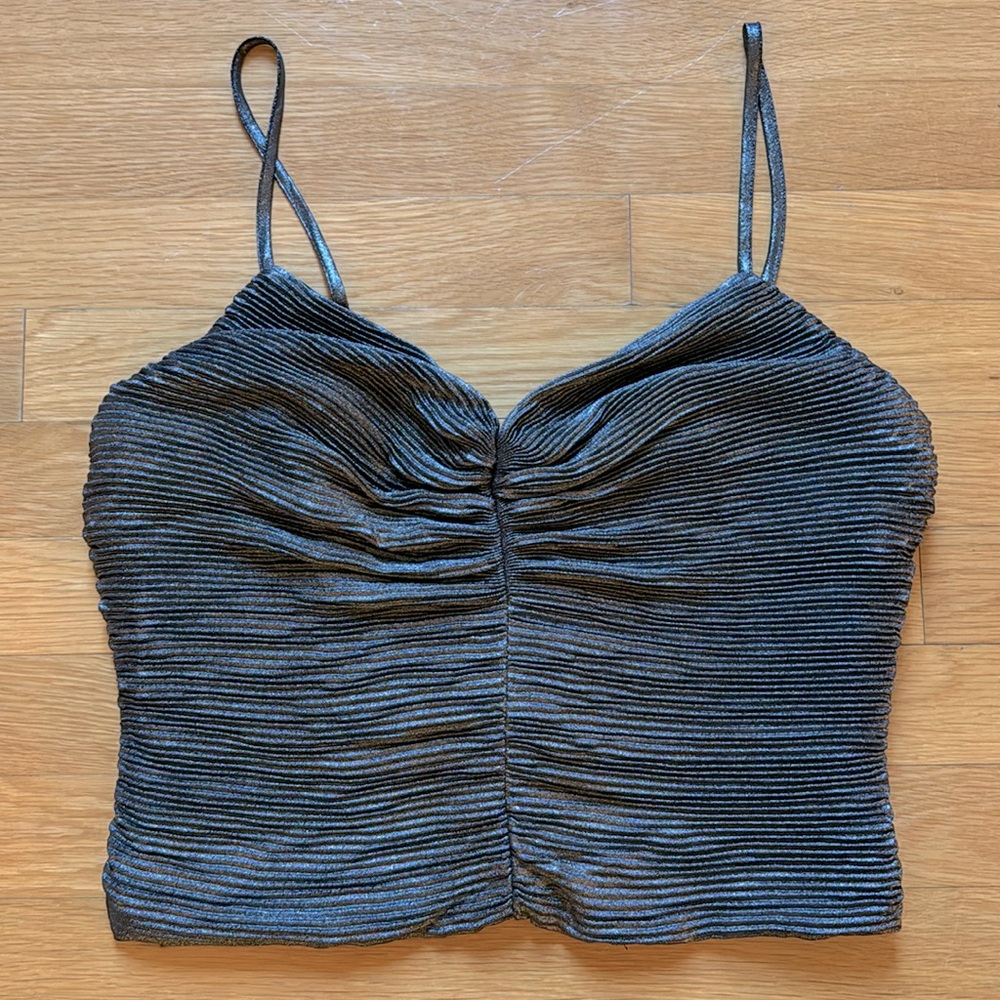 Express Women’s Cropped Shimmering Top Size S